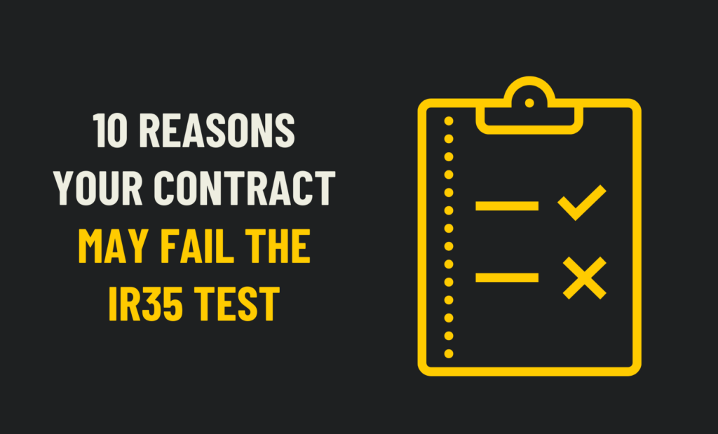 Contract May Fail IR35 Test