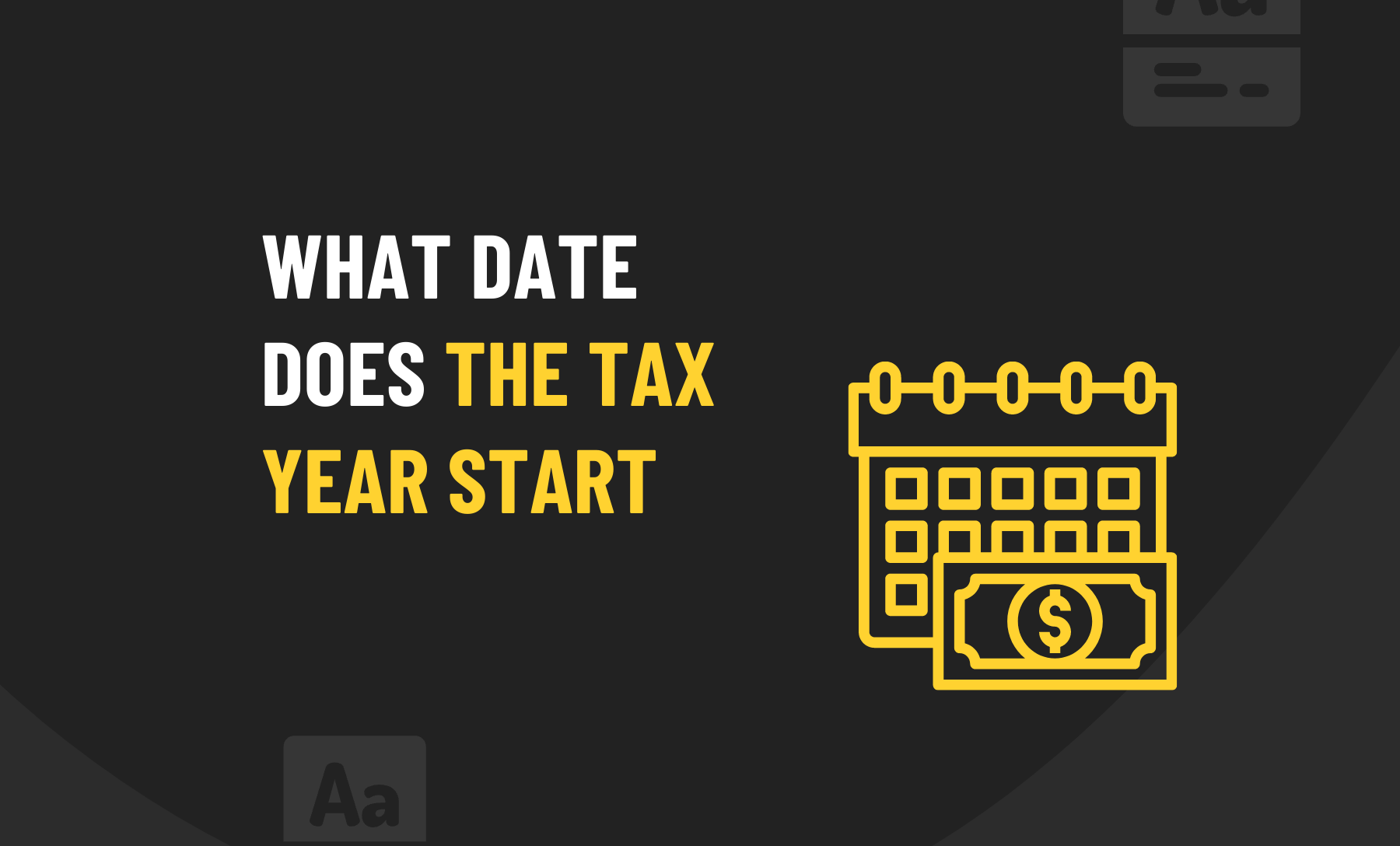 Tax Year Start