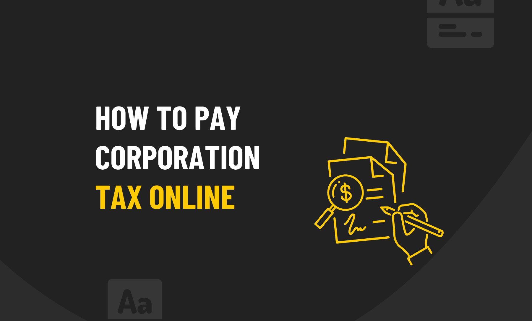 Pay Corporation Tax Online