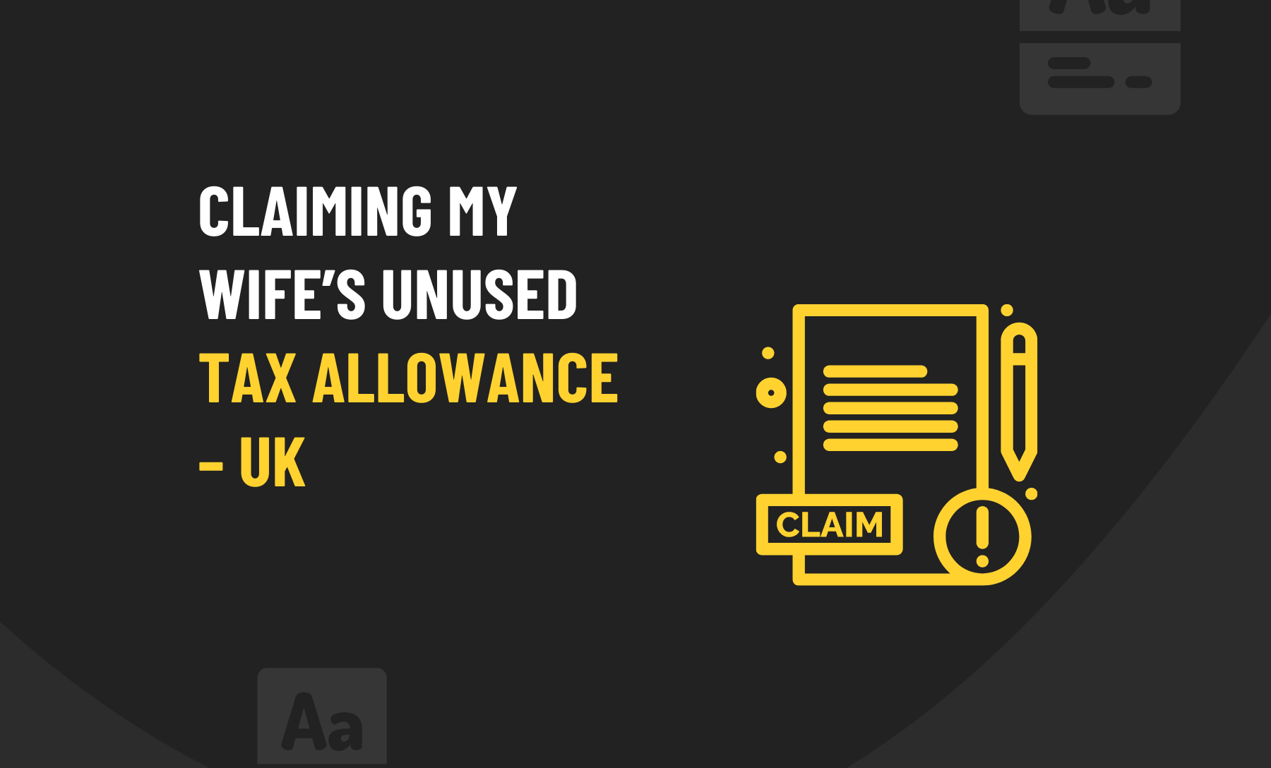 Tax Allowance UK