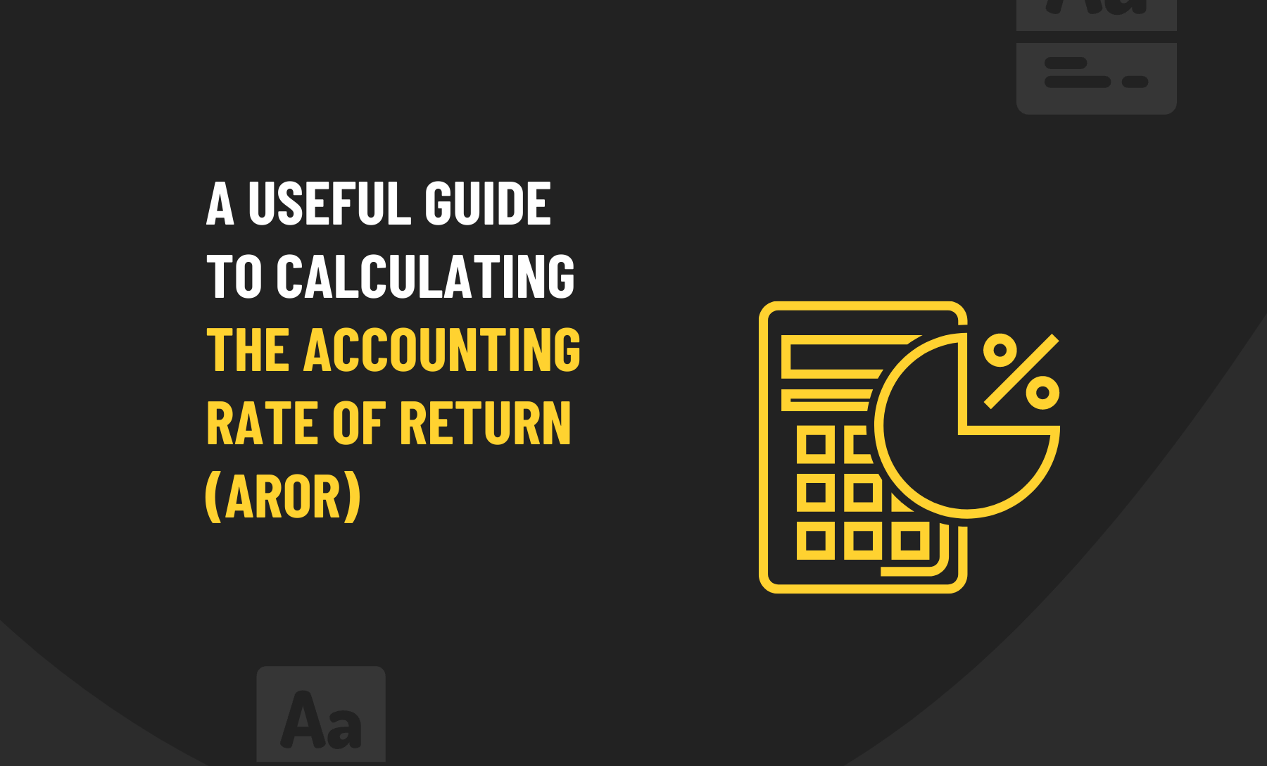 Accounting Rate Of Return