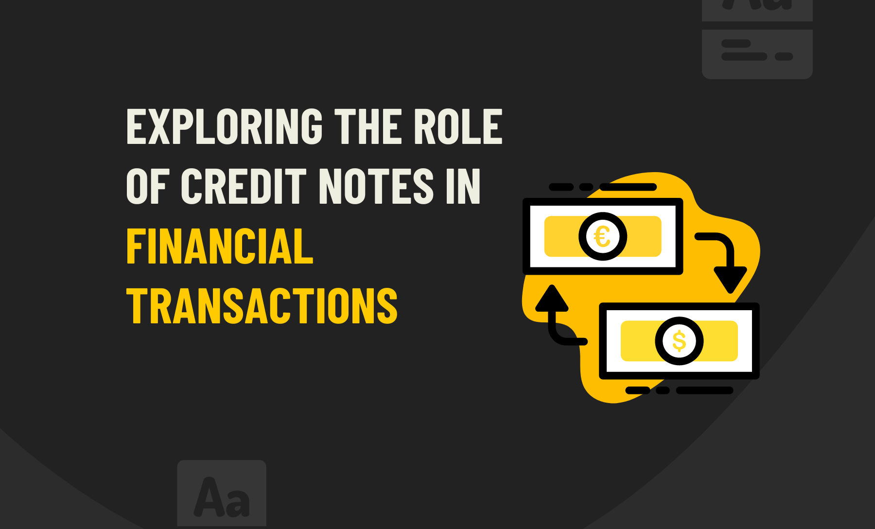 Credit Notes In Financial Transactions
