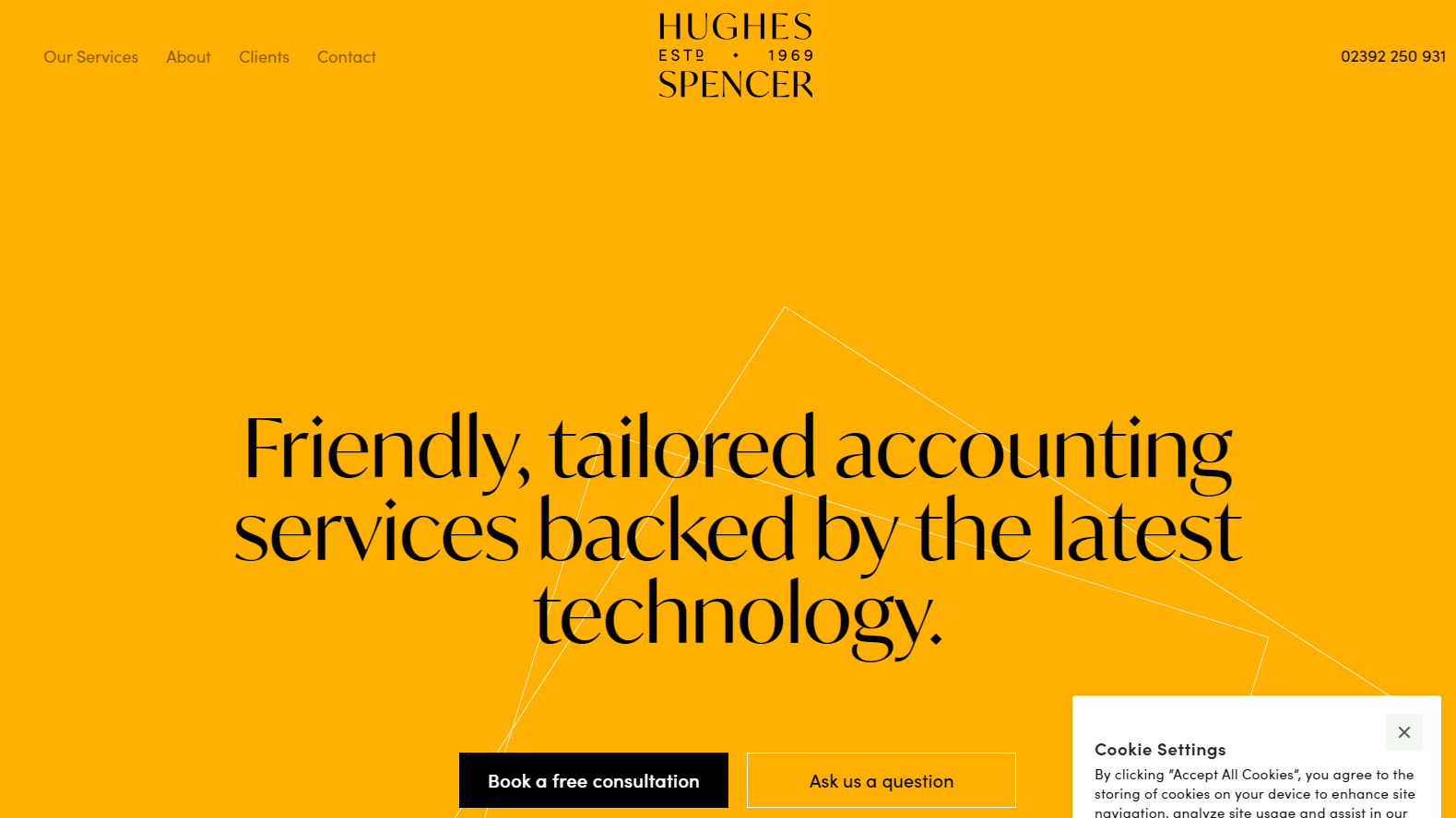 Hughes Spencer Accounting Firm Website