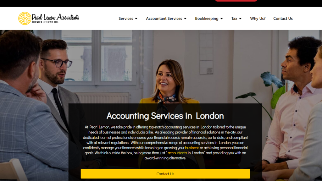 Pearl Lemon Small Business Tax Accountants Firm Website